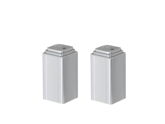 Telescoping Height Adjustment Columns 3-Stage 6000N 24VDC IPX6 Silver / Black